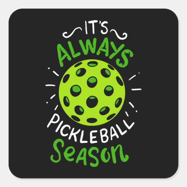 Sticker Carré Saison Pickleball (Devant)