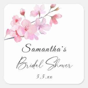 Sticker Carré Sakura - Mariage Lancement de mariage