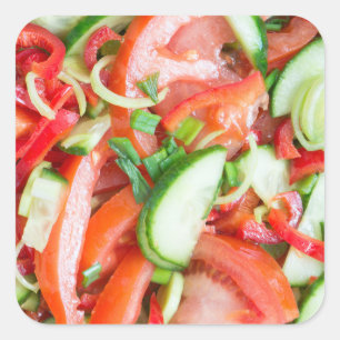 Sticker Carré Salade végétale