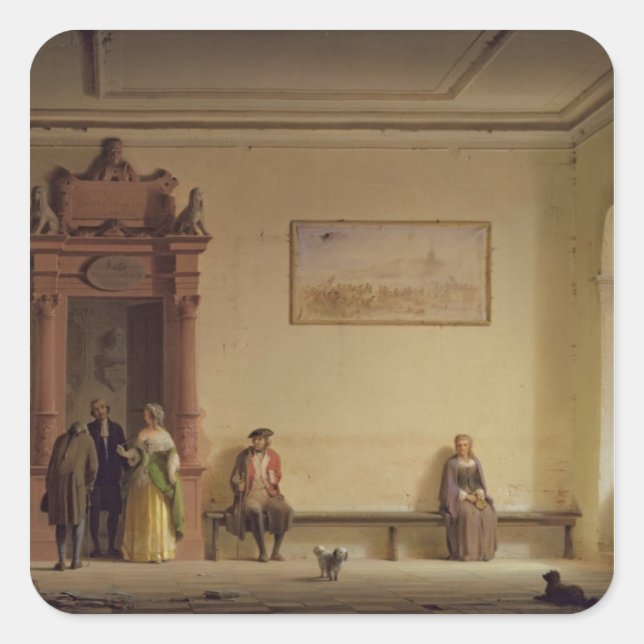 Sticker Carré Salle d'attente, 1857 (Devant)