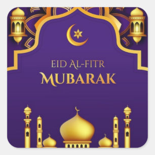 Sticker Carré Salutation de l'Aïd Al-Fitr