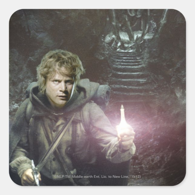 Sticker Carré Samwise et SHELOB™ (Devant)
