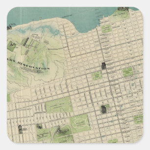 Sticker Carré San Francisco