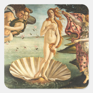 Sticker Carré Sandro Botticelli Naissance De Vénus