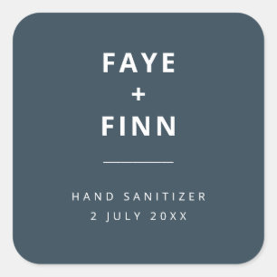 Sticker Carré Sanitier   Journée de mariage scandinave bleue Fav