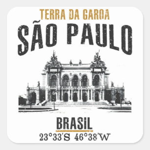 Sticker Carré São Paulo