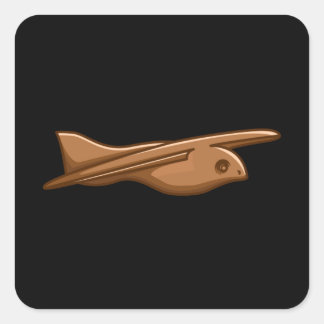 Sticker Carré SAQQARA OISEAU Théoriste Alien antique Egypte Arte