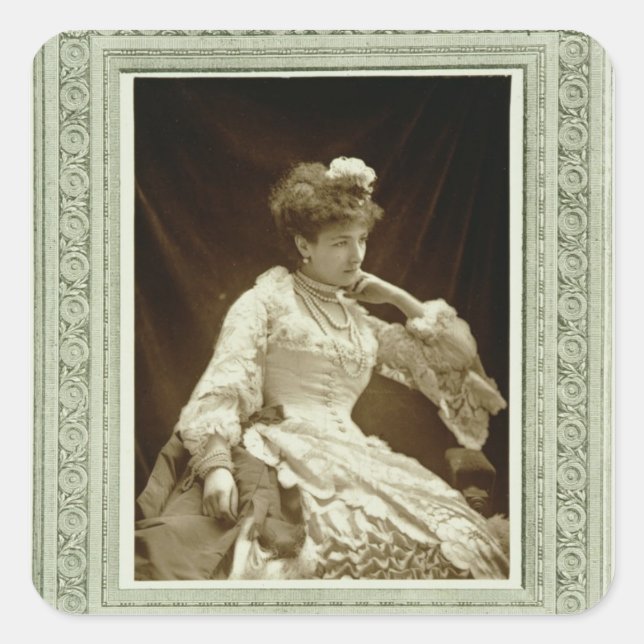 Sticker Carré Sarah Bernhardt (1844-1923), de la Galerie Contemp (Devant)