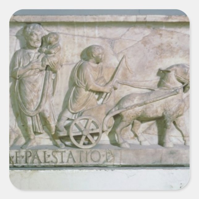 Sticker Carré Sarcophage de Cornelius Statius (Devant)