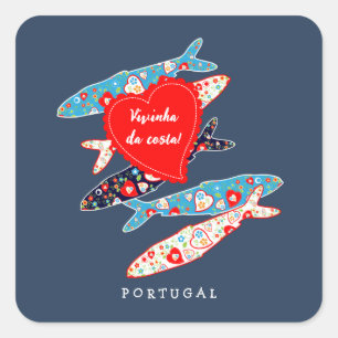 Sticker Carré Sardines portugaises