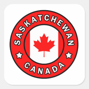 Sticker Carré Saskatchewan Canada