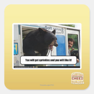 Sticker Carré Saupoudrer