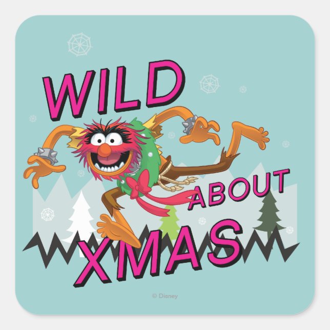Sticker Carré Sauvage à propos de Noël (Devant)