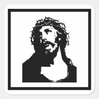 Sticker Carré Sauveur La Voie La Vérité et la Vie X
