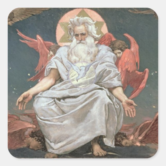 Sticker Carré Savaoph, Dieu le Père, 1885-1896 (Devant)