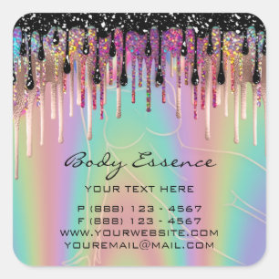 Sticker Carré Savon Balm de Mise en Forme pour le Corps Magasin 