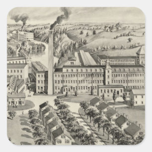 Sticker Carré Sawyer Woolen Mills