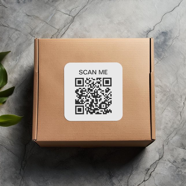 Sticker Carré scannable de code QR Scan Me (Créateur téléchargé)