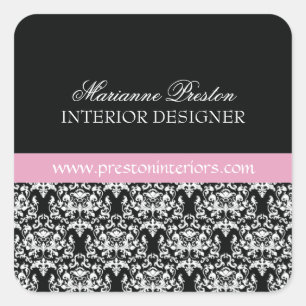 Sticker Carré Sceau Damas Classique