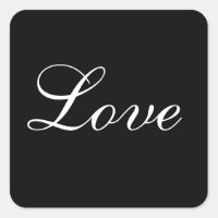 Sceau D'Enveloppe D'Amour En Noir Et Blanc