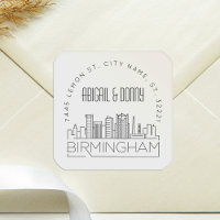 Sceau d'enveloppe Mariage de Birmingham (Alabama)