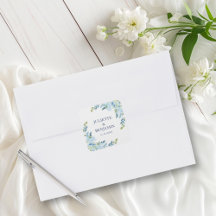 Sceaux d'enveloppe d'invitation de mariage Juliett