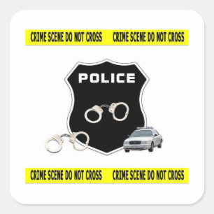 Sticker Carré Scène criminelle