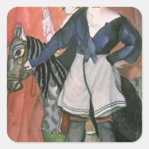Sticker Carré Scène de cirque, 1917
