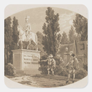 Sticker Carré Scène de 'Don Giovanni