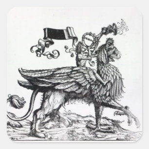 Sticker Carré Scène de la procession triomphale de Maximilien