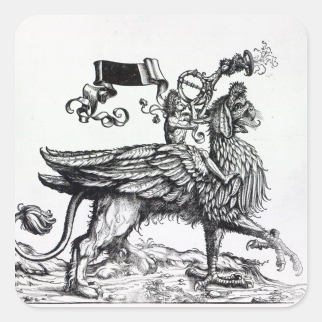 Sticker Carré Scène de la procession triomphale de Maximilien (Devant)