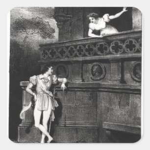 Sticker Carré Scène de l'acte III de "Roméo et Juliette"
