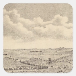 Sticker Carré Scène du matin, JD Rivers ferme stock