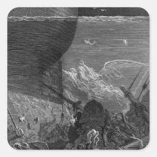 Sticker Carré Scène du "Rime de l'ancien marin"