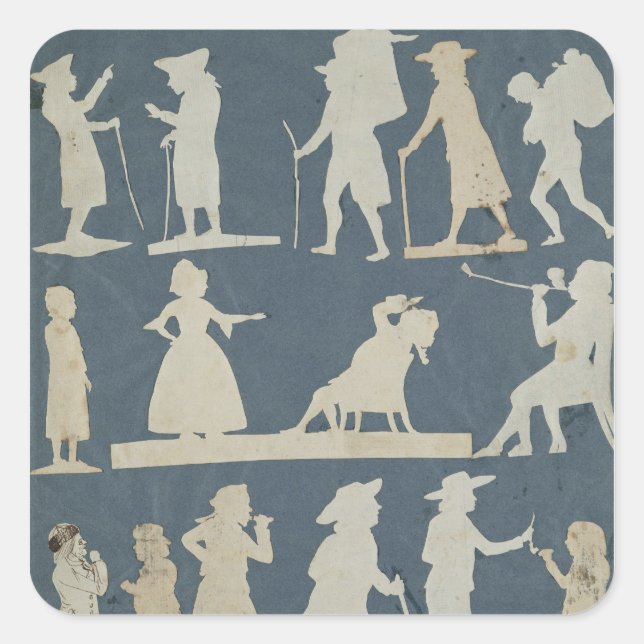 Sticker Carré Scène Genre (Devant)