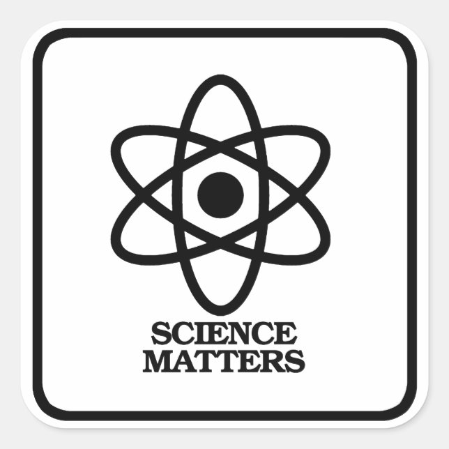 Sticker Carré Science Matters - Symbole scientifique — - Pro-Sci (Devant)