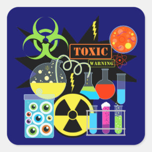 Sticker Carré Scientifique fou