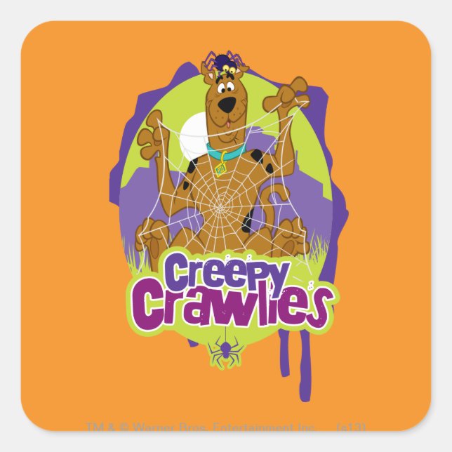 Sticker Carré Scooby-Doo Crawlies Déplaisantes (Devant)