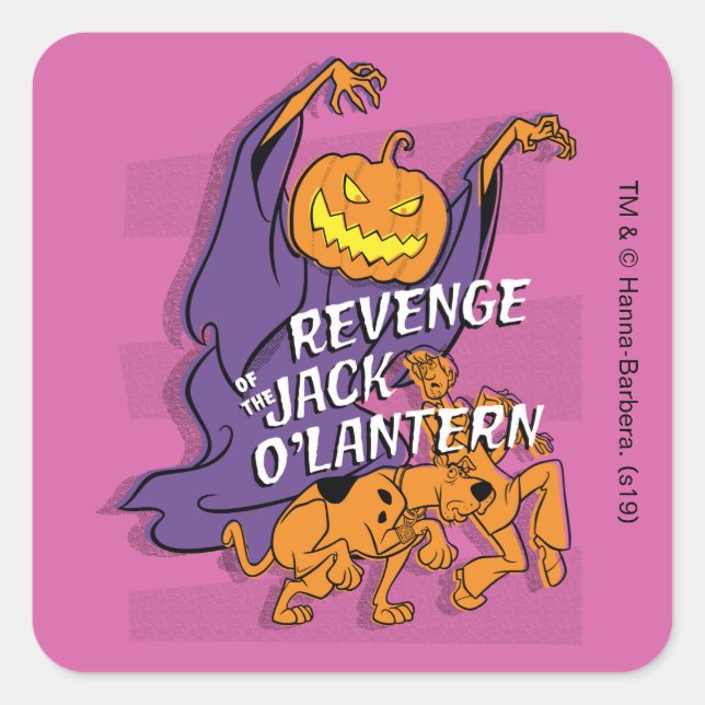 Sticker Carré Scooby-Doo | Revenge de la Lanterne Jack O' (Devant)