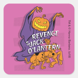 Sticker Carré Scooby-Doo   Revenge of the Jack O' Lantern