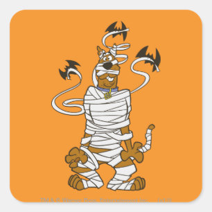 Sticker Carré Scooby Mummy