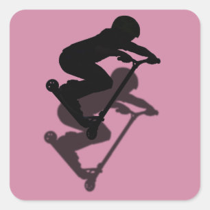Sticker Carré Scooter Boy - Stunt Scooter 5