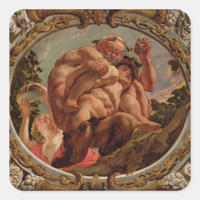 Sticker Carré Scorpio, des Signes du Zodiaque (Devant)