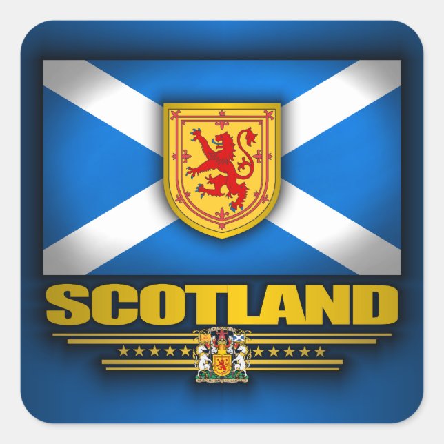 Sticker Carré Scots Pride (Devant)