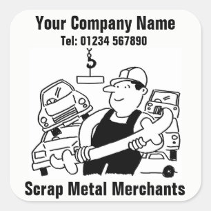 Sticker Carré Scrap metal Merchants