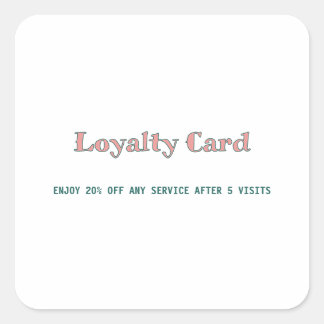 Sticker Carré script simple minimal ajoutez votre texte  carte d