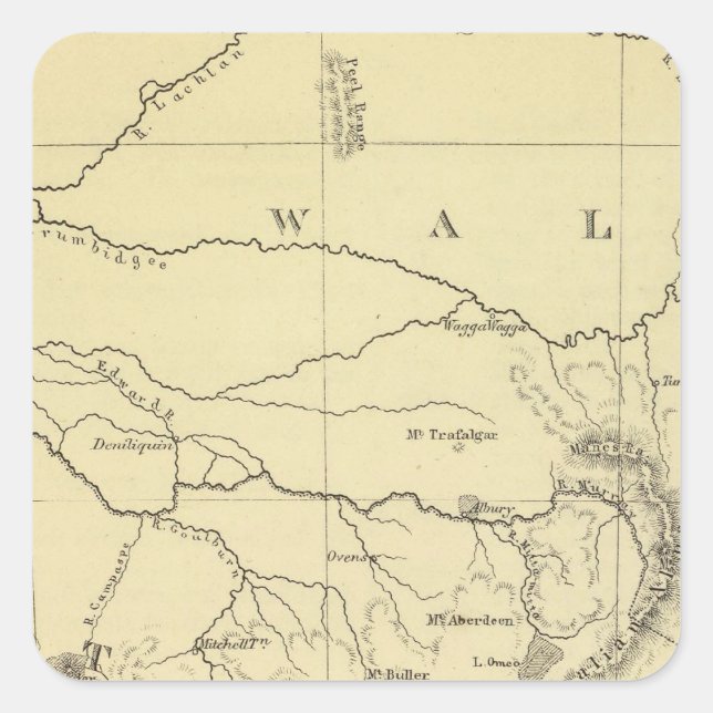 Sticker Carré SE Australie (Devant)