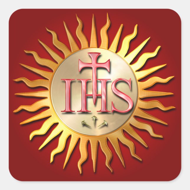 Sticker Carré Seal jésuite (Devant)