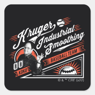 Sticker Carré Seinfeld   Équipe industrielle de baseball de Krug