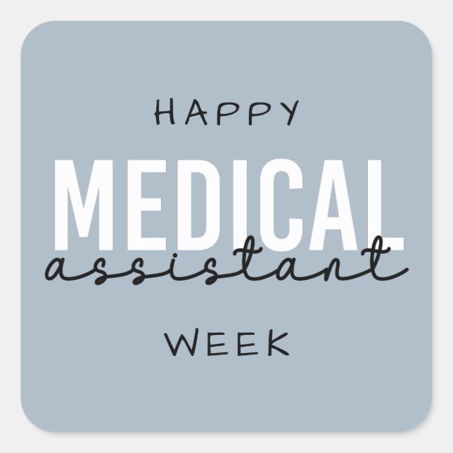 Sticker Carré Semaine MA Médicale | Assistant clinique (Devant)